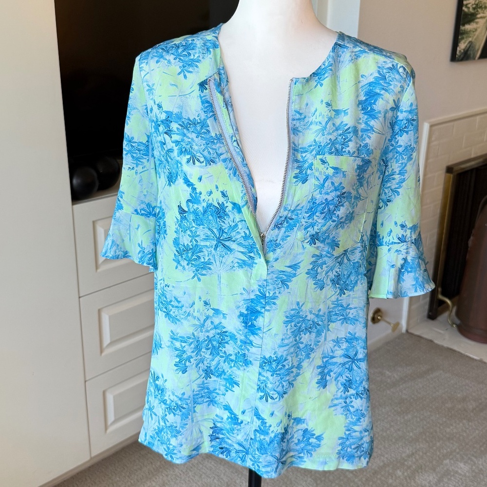 Nanette Lepore Silk Floral 2 Piece Set Summer Chic! - Picture 7 of 12